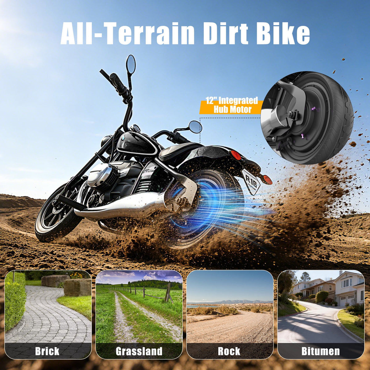 SaveJoy BMW Licensed 24V 9Ah Kids Ride On Motorcycle, Powered Electric Dirt Bike with Removable Training Wheels and Suspension for Boys Girls Ages 3-8