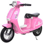 SaveJoy Kids Motorcycle 24V Retro Ride on Toys for Ages 8+, 15 mph LED Light up Electric Ride On Car,Durable Outdoor Gift for Boys & Girls,Pink