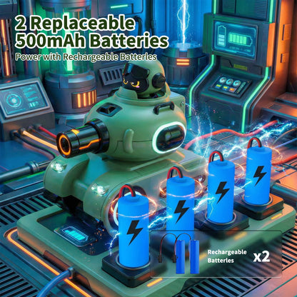 SaveJoy RC Battle Tanks 2 Pack，Remote Control Military Tank，Gift for Boys Girls 8-12