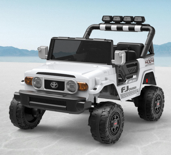 SaveJoy 24V 2 Seater Ride on Toys for Toddlers, TOYOTA FJ Electricos Cars for Kids with Remote Control