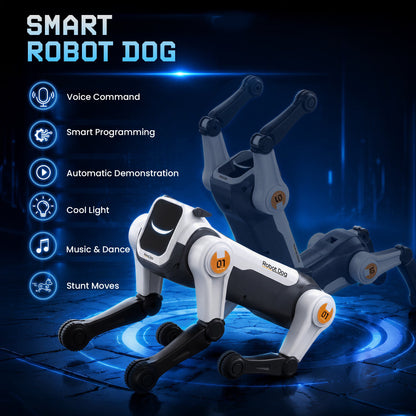 SaveJoy RC Robot Dog Toys for Kids, Remote Control Smart Robot Pet with Voice Control & Programming, Electronic Pet Toy for Boys Girls Ages 6+