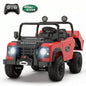 SaveJoy Licensed Land Rover Defender 24V 2-Seater Ride-On, 4WD 400W Electric Truck with Motorized Dump Bed & Remote