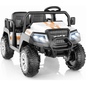 SaveJoy 24V 4 Seater Ride on Cars for Big Kids, Powered Ride on Toy Truck with Remote Control, Electric Car for Kids 3-8 Boys Girls
