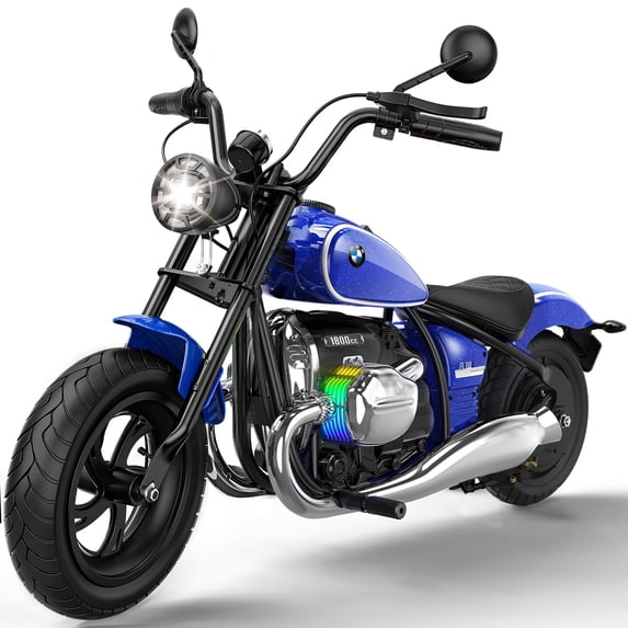 SaveJoy BMW Licensed 24V 9Ah Kids Ride On Motorcycle, Powered Electric Dirt Bike with Removable Training Wheels and Suspension for Boys Girls Ages 3-8