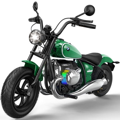 SaveJoy BMW Licensed 24V 9Ah Kids Ride On Motorcycle, Powered Electric Dirt Bike with Removable Training Wheels and Suspension for Boys Girls Ages 3-8