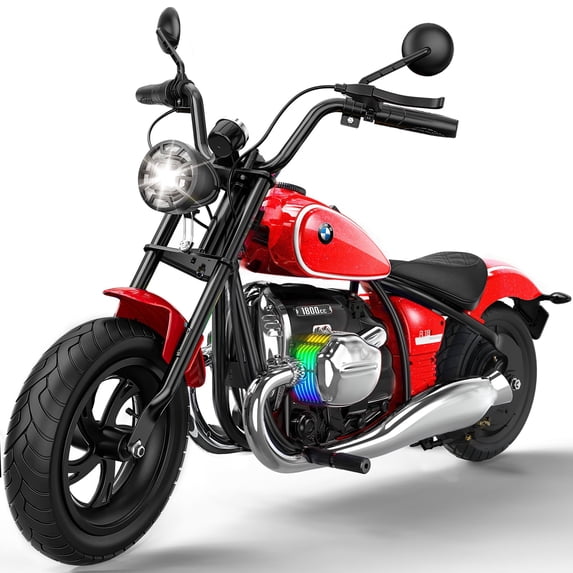SaveJoy BMW Licensed 24V 9Ah Kids Ride On Motorcycle, Powered Electric Dirt Bike with Removable Training Wheels and Suspension for Boys Girls Ages 3-8