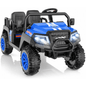 SaveJoy 24V 4 Seater Ride on Cars for Big Kids, Powered Ride on Toy Truck with Remote Control, Electric Car for Kids 3-8 Boys Girls