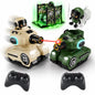 SaveJoy RC Battle Tanks 2 Pack，Remote Control Military Tank，Gift for Boys Girls 8-12