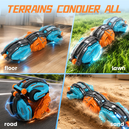 SaveJoy Remote Control Car, Gesture Sensing RC Twist Stunt Car, RC Car Toys for Kids with Insect Sound & Spray, Birthday Gift for Boys Girls Ages 3-12